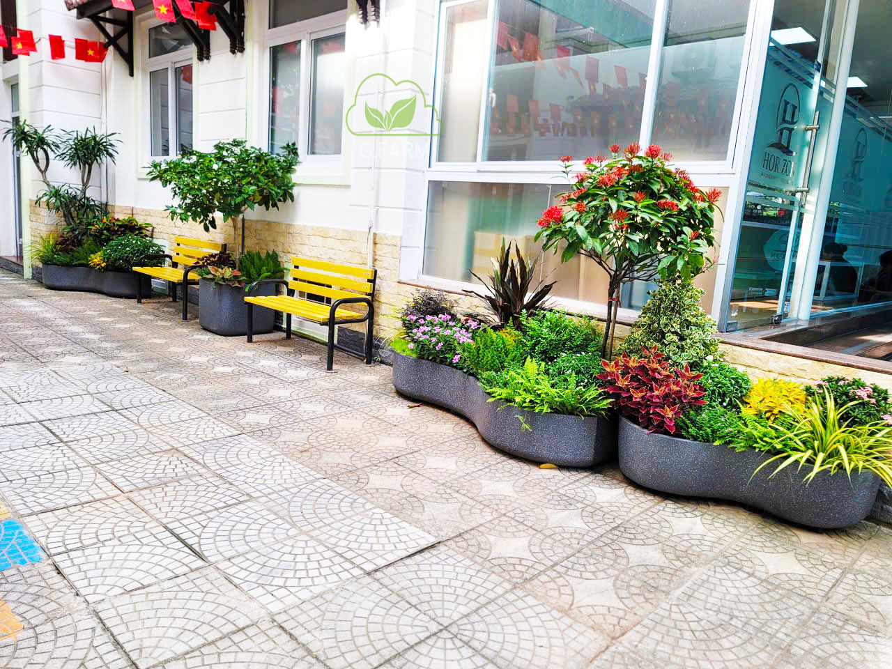Thiết kế tiểu cảnh khuôn viên trường học